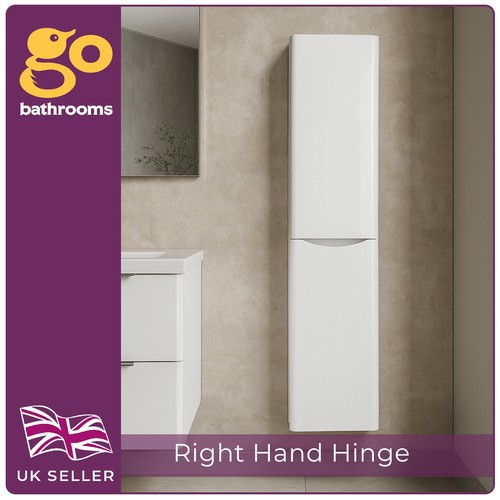 White gloss tall wall - white,