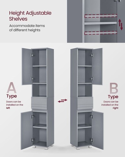 Modern tall bathroom cabinet - bathroom,