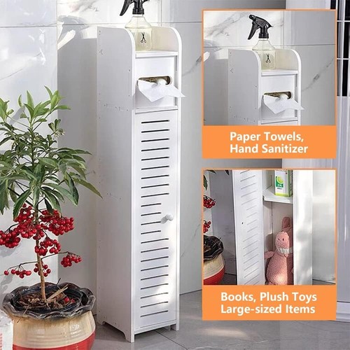 Tall slim bathroom storage - bathroom,