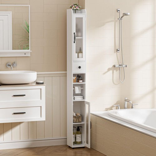 Tall bathroom storage - bathroom,