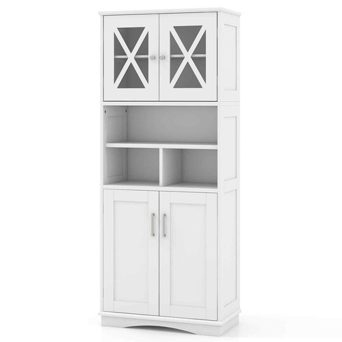 Costway tall bathroom cabinet - bathroom,
