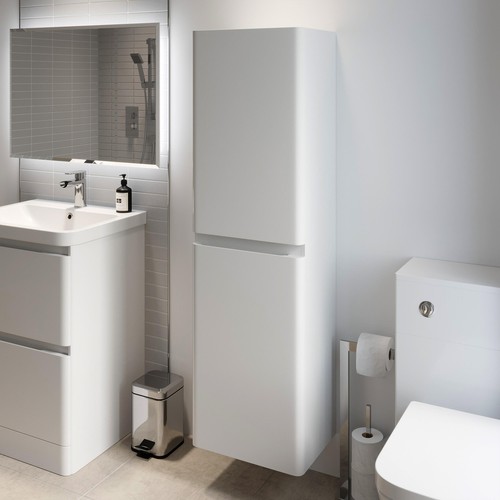 White gloss wall - white, tall