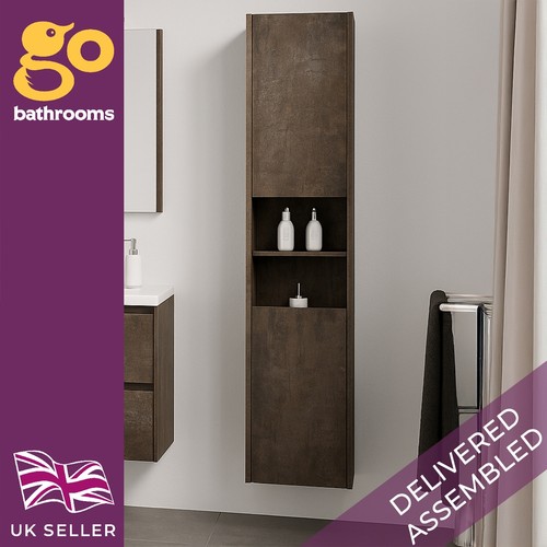Brown bathroom storage unit - brown,