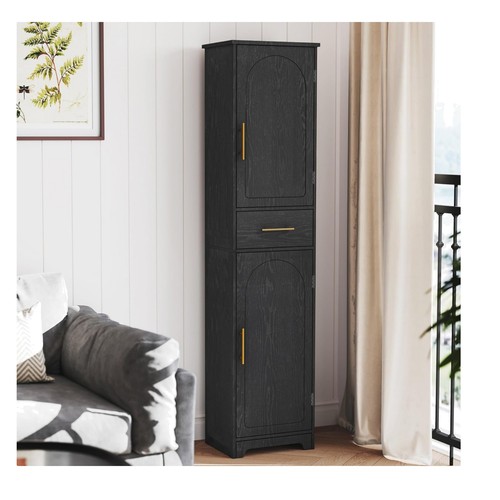 Tall narrow bathroom cabinet - tall,