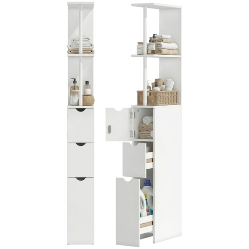 Homcom tall bathroom - tall, storage