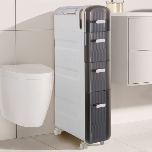Tall slim bathroom cabinet - bathroom,