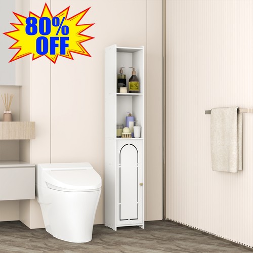 Bathroom storage cabinet - bathroom, tall