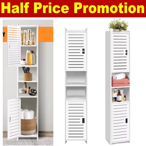 Tall slim bathroom cabinet - tall,