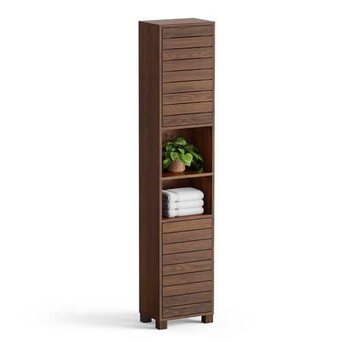 Tall bathroom cabinet dark - cabinet,,