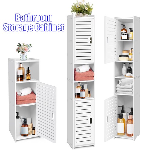 White tall bathroom - bathroom, storage