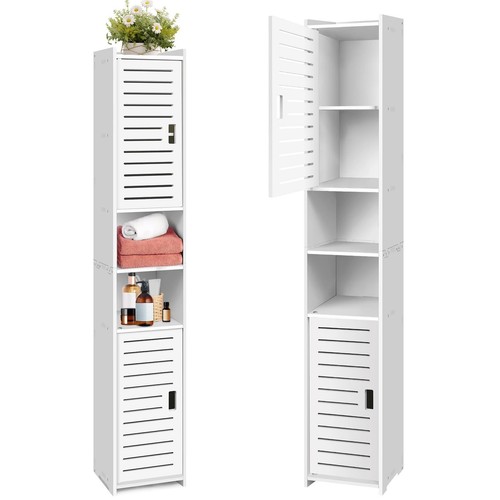 Tall bathroom cabinet storage - bathroom,