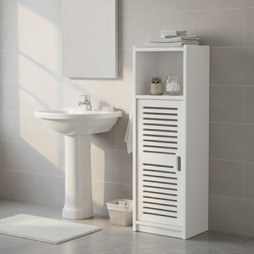 Bathroom floor cabinet storage - floor,