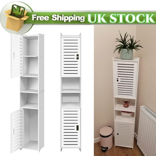 Tall bathroom cabinet storage - bathroom,